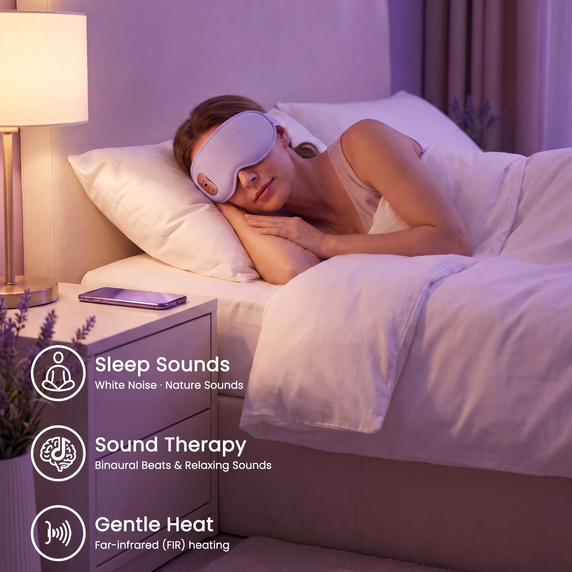 MongDa V3 Smart Sleep Mask for Better Sleep and Relaxation