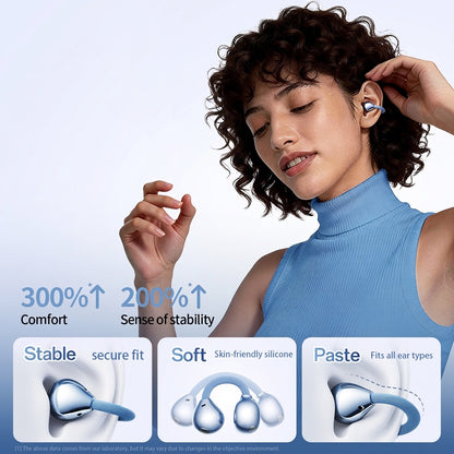 Padmate S83 Clip on Bluetooth Earbuds for All-Day Comfort