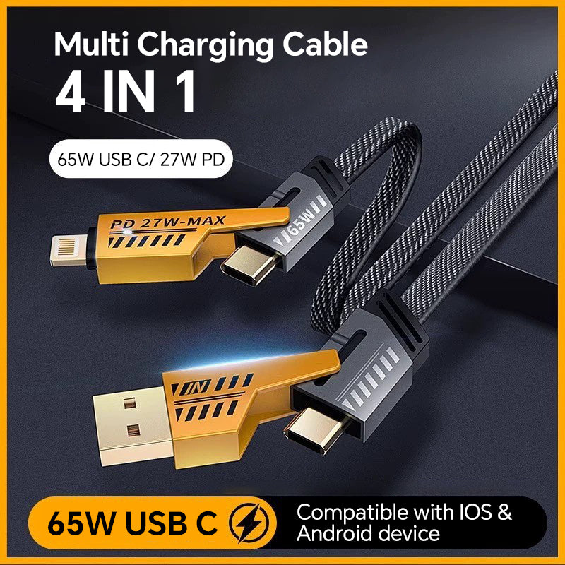 Padmate S62 Fast Charging Cable 4 in 1