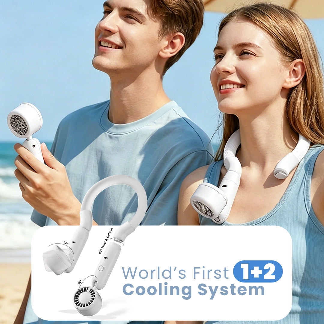Padmate Ice-Ring Cooling Neck Handheld Fan
