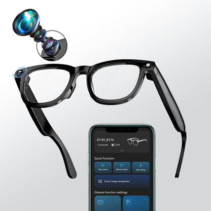 Padmate ViewMate AI Smart Camera Glasses with 1080P HD Recording & Voice Control