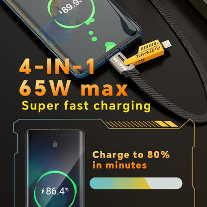 Padmate S62 Fast Charging Cable 4 in 1