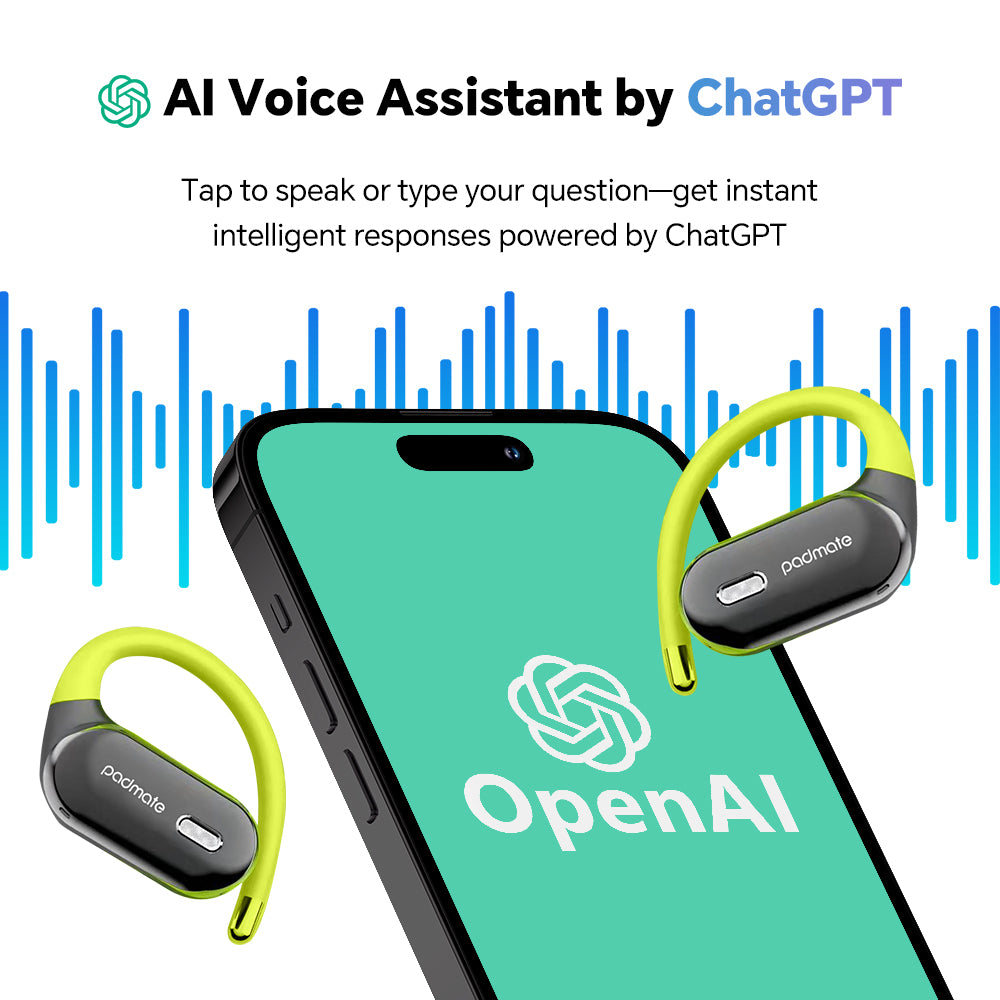 Padmate S66 Pro translator earbuds with vocie assistant