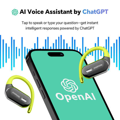 Padmate S66 Pro translator earbuds with vocie assistant