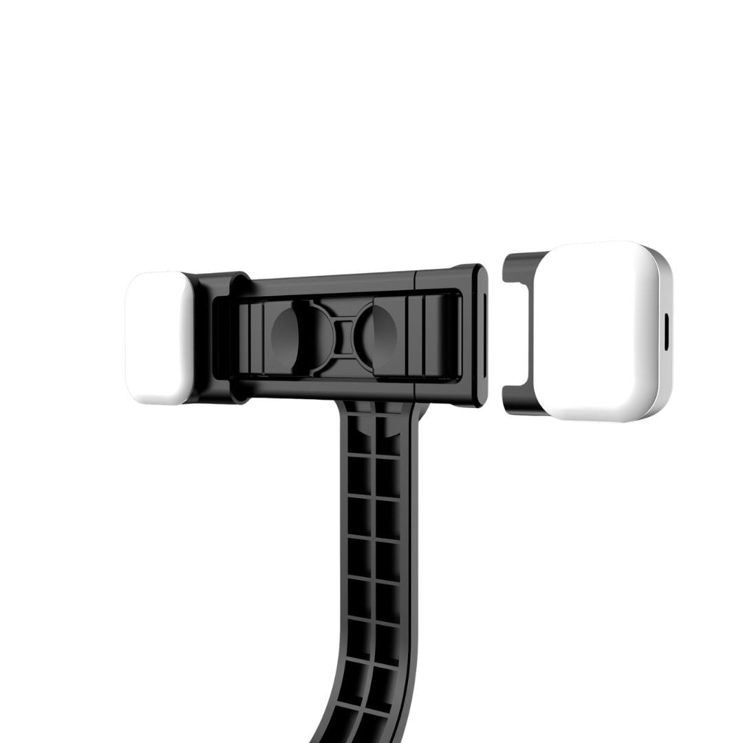 Extendable tripod stand with fill light attachment