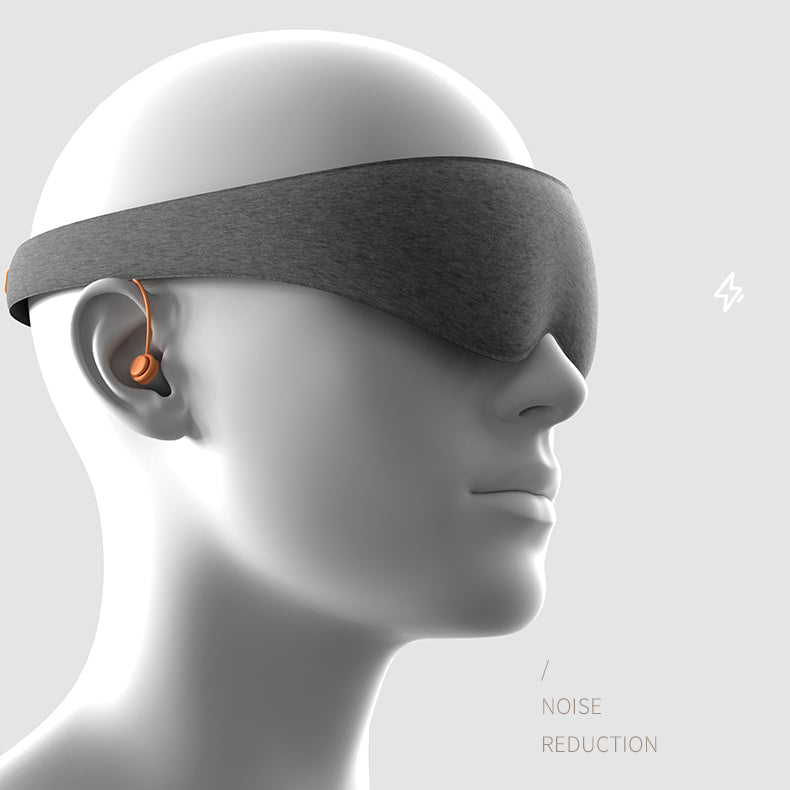 Padmate S61 Sleep Mask with Attached Ear plugs for Sleeping