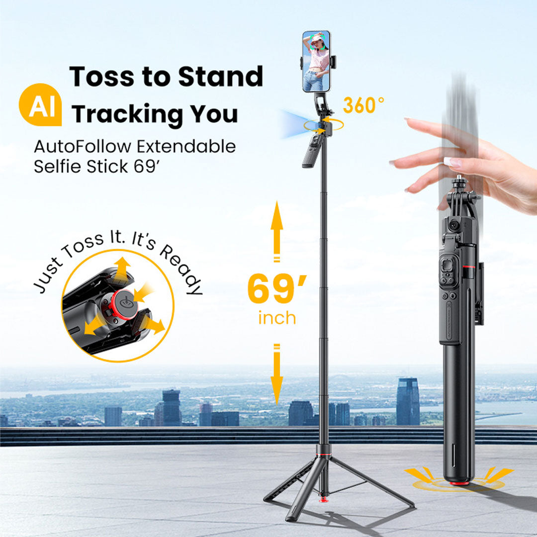 Extendable  aluminum phone stand tripod for wide-angle group photos