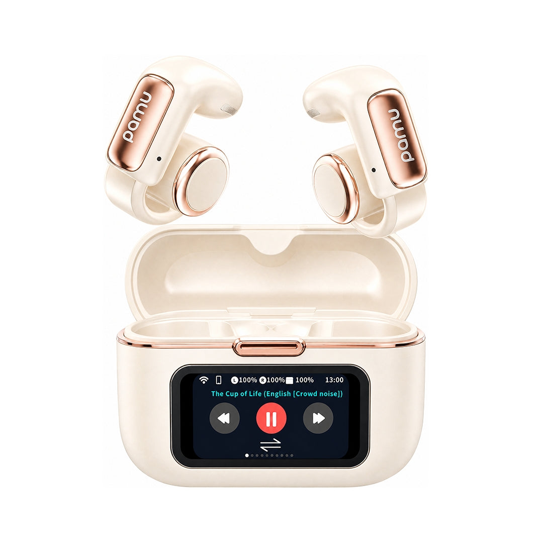 Pamu T36 Bluetooth TWS Headphones Cream White