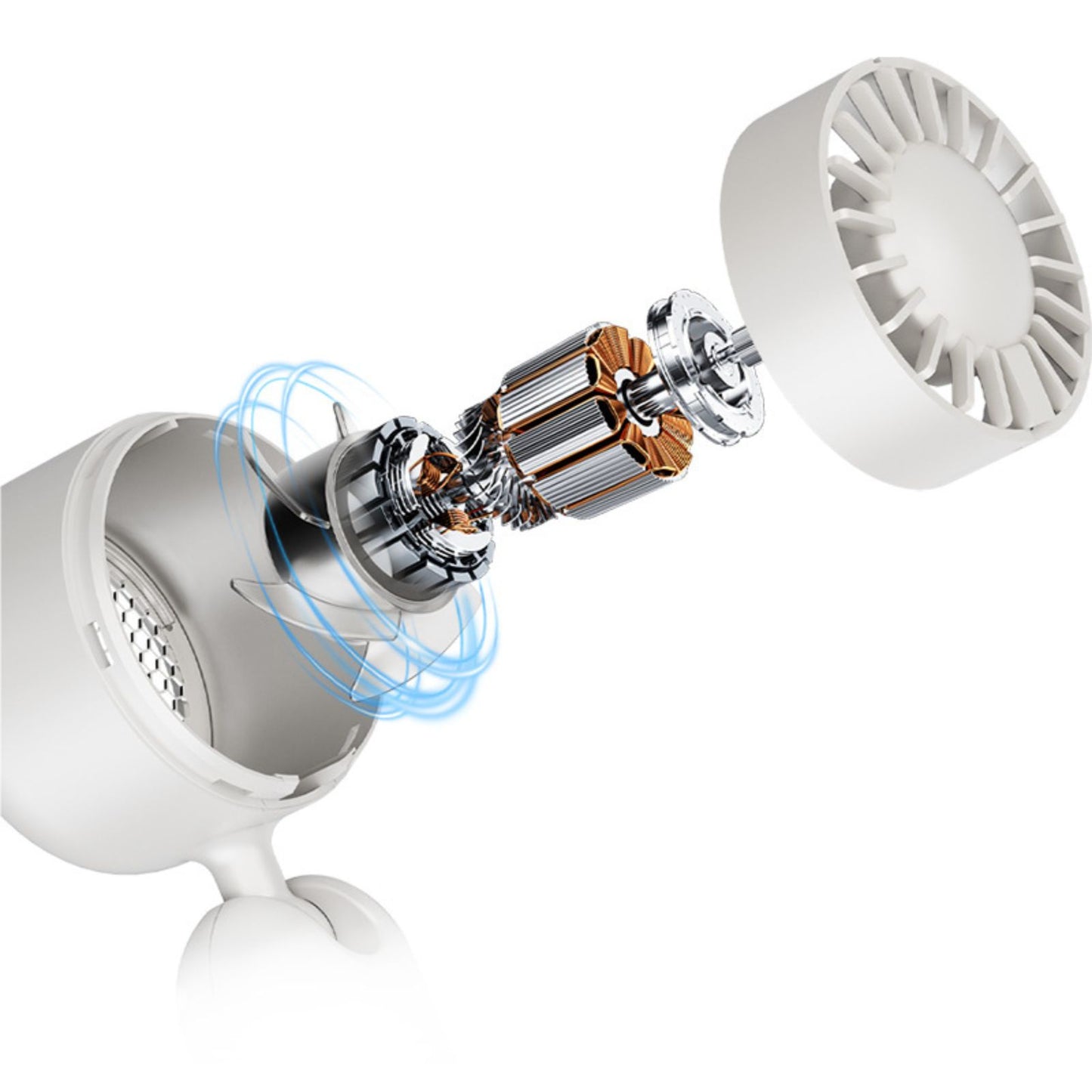 portable cooling fan with 10000 rpm high speed airflow