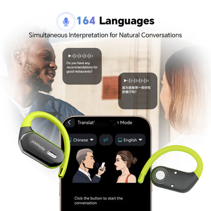 Padmate S66 Pro earbuds with language translation