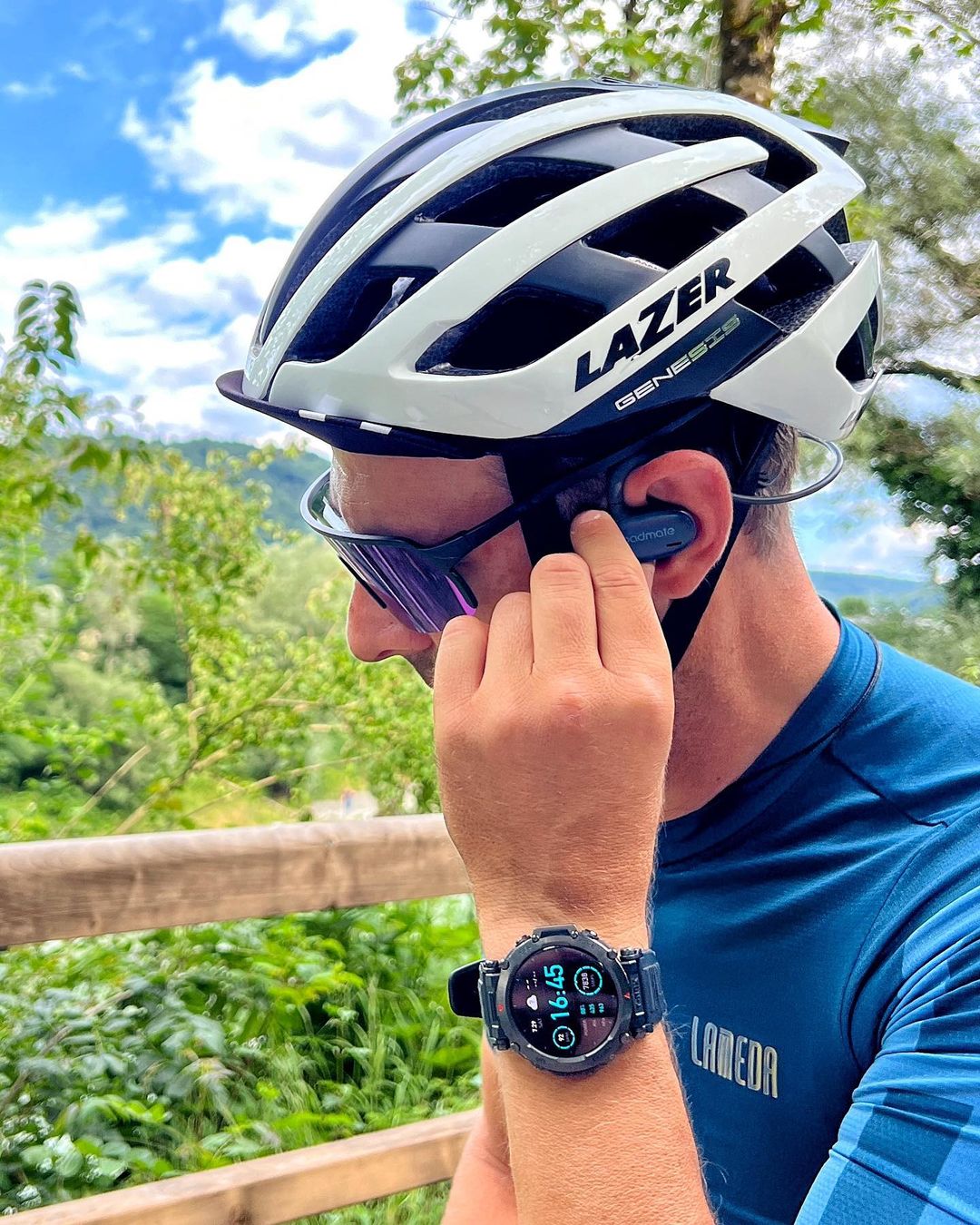 Fones de ouvido esportivos de ouvido aberto Padmate S37 para condução de ar