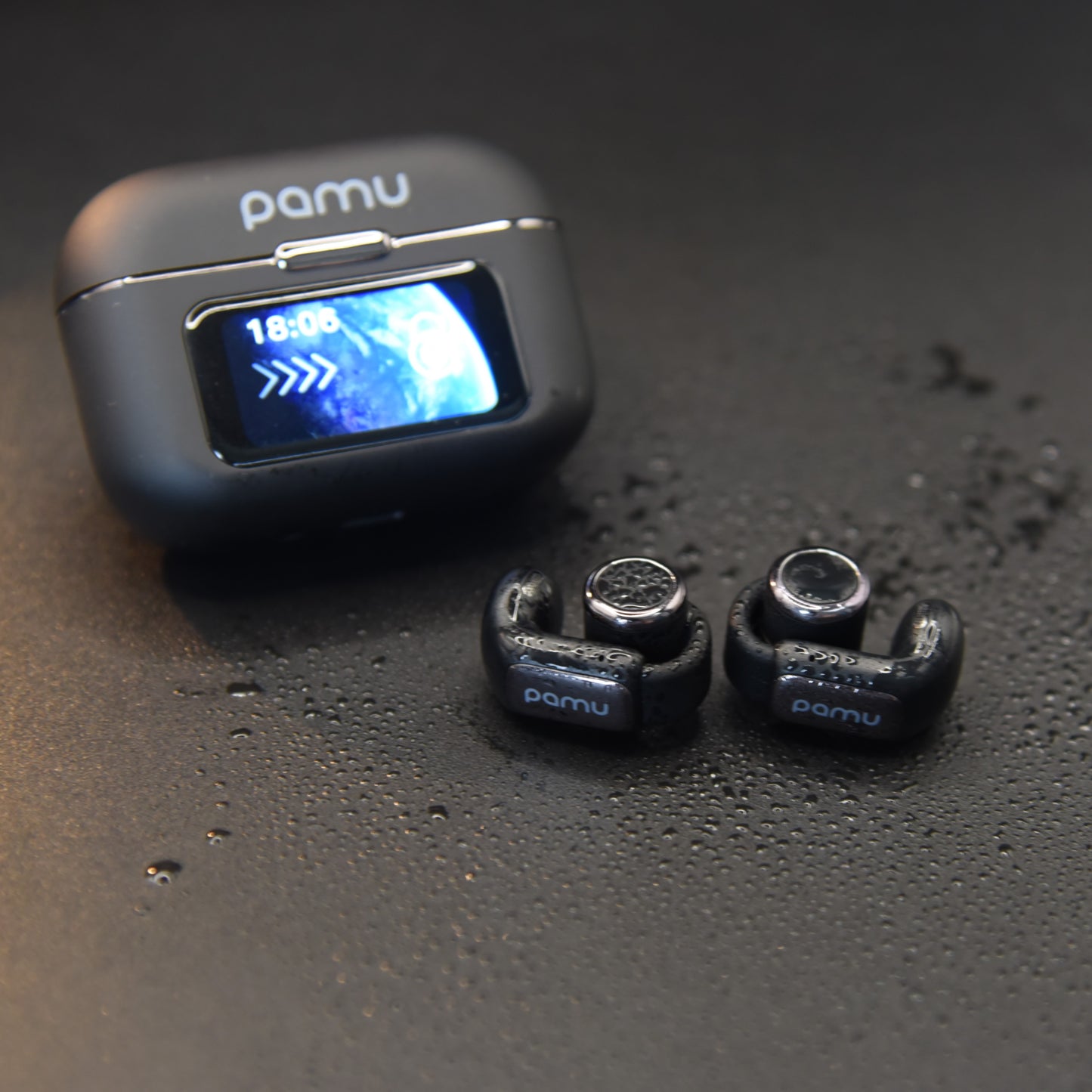 Pamu T36 clip-on Bluetooth earbuds with IPX4 waterproof